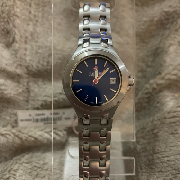 Authentic Wenger Watch- Womens Blue Face - Picture 1 of 6